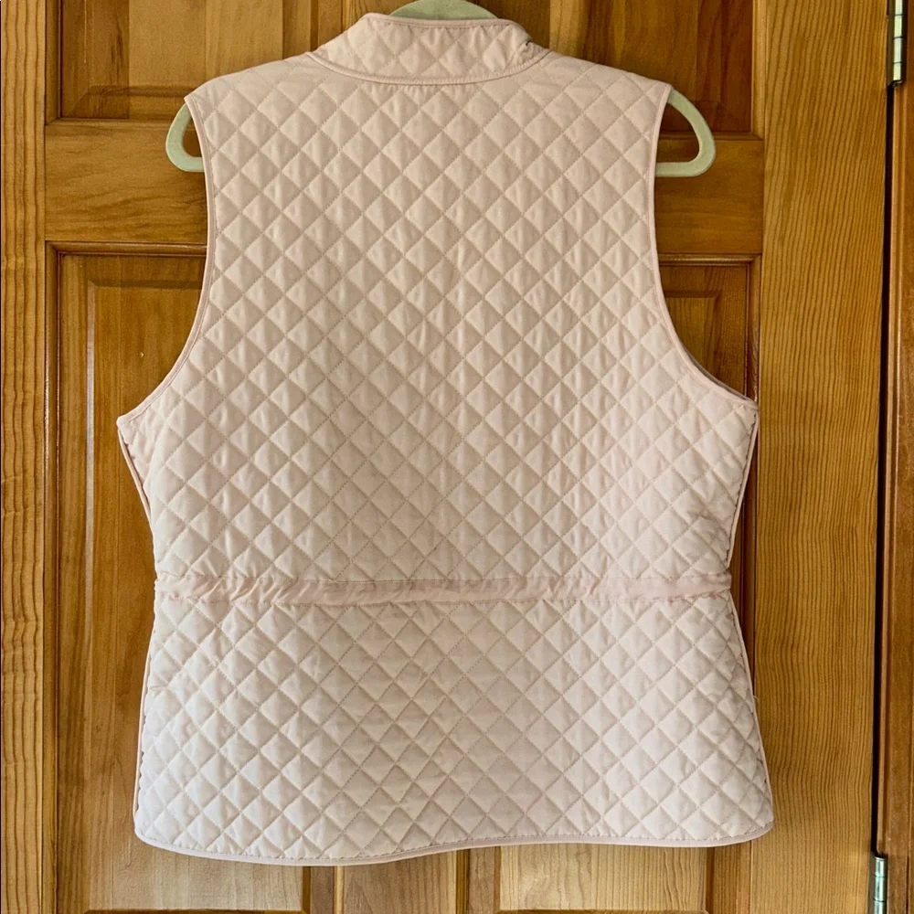 Chico’s Reversible Peach/Gray Quilted Vest